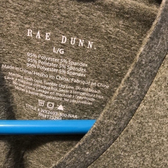 Rae Dunn keyhole longsleeve top size large “MEDITATE” - Picture 7 of 8